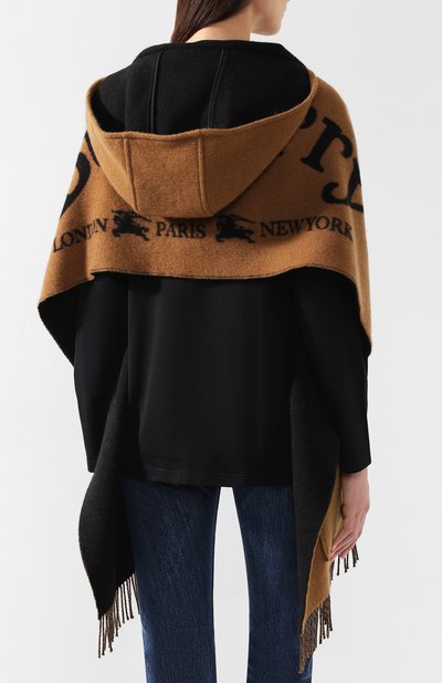 Шарф-капюшон из смеси шерсти и кашемира BURBERRY, арт. 8005794, фото 4