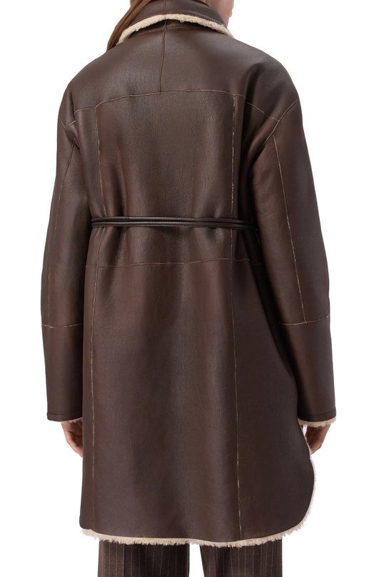 Двусторонняя дубленка Kiton D58674K0545F01 Коричневый  D58674K0545F01 Фото 4