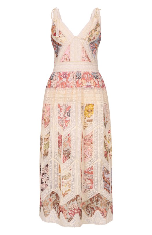 Хлопковое платье Zimmermann 6165DRS263 Кремовый 6165DRS263
