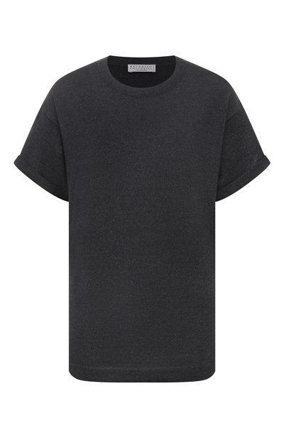 Женская футболка из кашемира и шелка BRUNELLO CUCINELLI, арт. M41810000