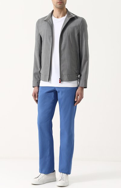 Брюки прямого кроя из смеси хлопка и кашемира ZILLI, арт. M0P-00084-C0CA1/R001, фото 2