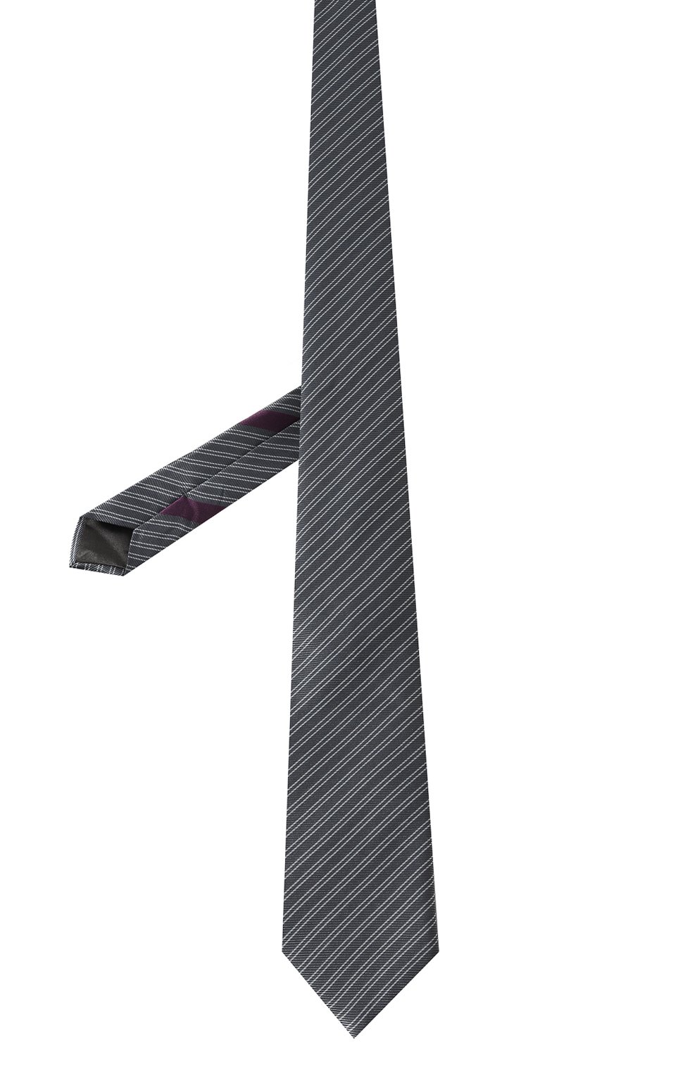 Шелковый галстук GIORGIO ARMANI серого цвета по цене 21500 руб., арт. 360054/3R905, фото 3 Шелковый галстук GIORGIO ARMANI, арт. 360054/3R905, фото 3