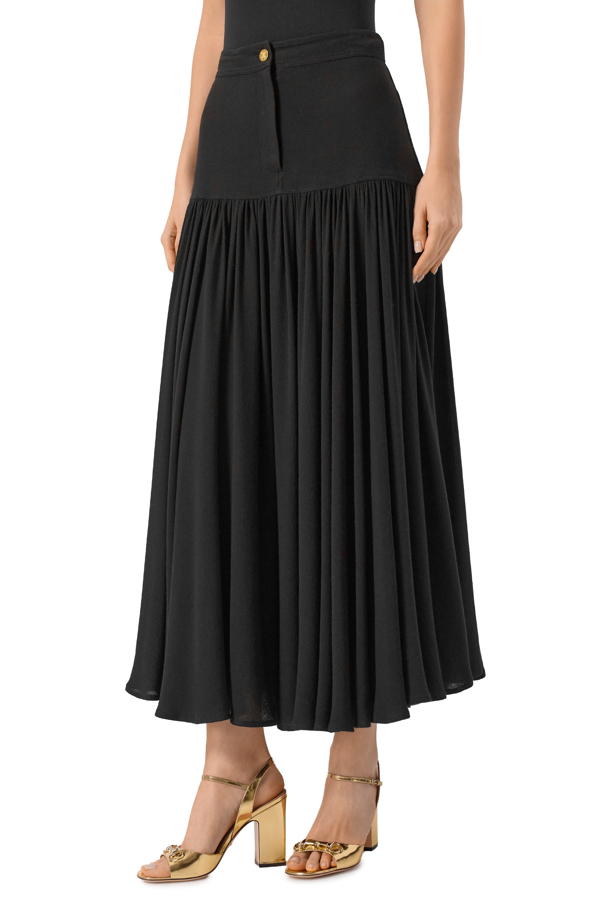 Юбка из вискозы и шерсти GIAMBATTISTA VALLI, арт. 25FWPVCA2054/17NAL, фото 3