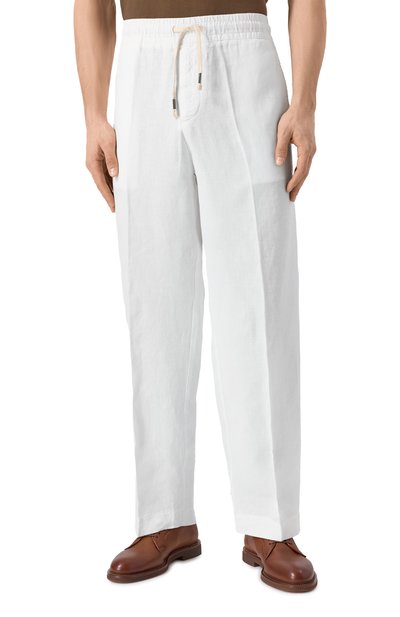 Льняные брюки INLINUM, арт. PAJAMA/TR0PEA, фото 3