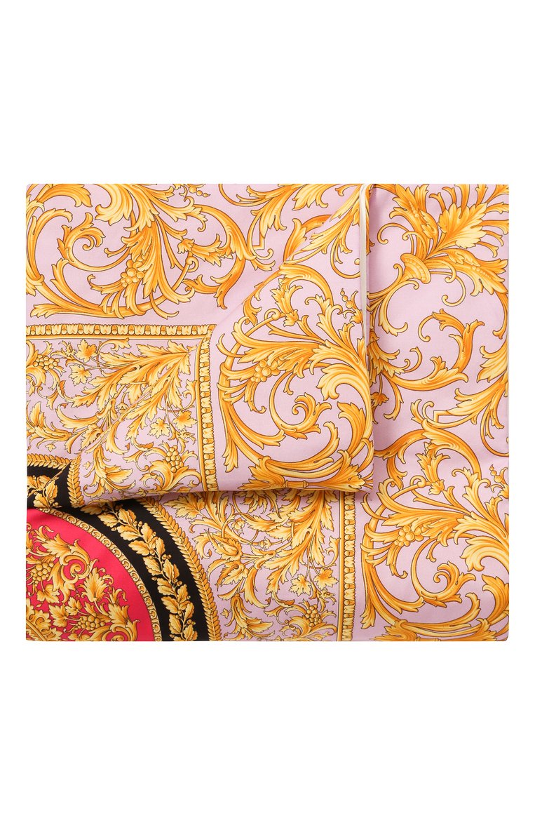 Детского хлопковое одеяло VERSACE розового цвета, арт. YE000144/A233634 | Фото 1 (Материал: Текстиль, Хлопок; Нос: Не проставлено; Материал сплава: Проставлено)