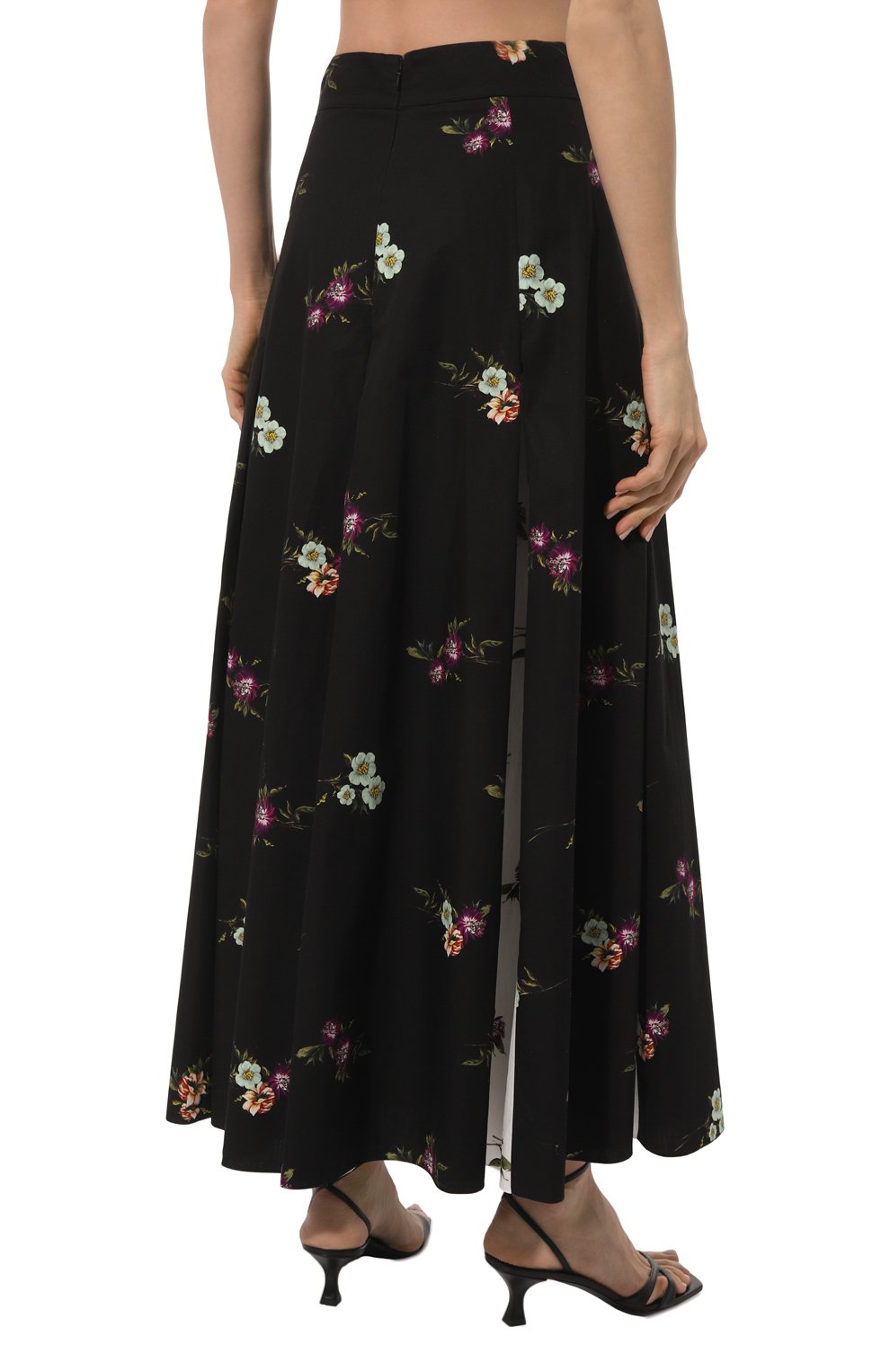 Хлопковая юбка ELIE SAAB черного цвета по цене 174500 руб., арт. SK009, фото 4 Хлопковая юбка ELIE SAAB, арт. SK009, фото 4