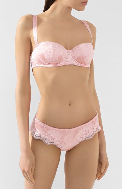 Шелковый бюстгальтер DOLCE & GABBANA розового цвета по цене 35800 руб., арт. 01A14T/FUAD8, фото 2 Шелковый бюстгальтер DOLCE & GABBANA, арт. 01A14T/FUAD8, фото 2