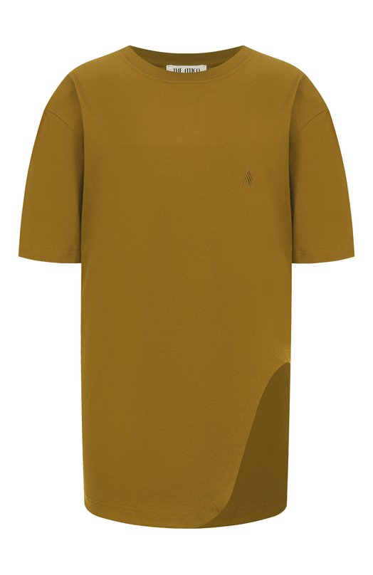 Хлопковая футболка The Attico 251WCT00350/JJJ025AA Хаки 251WCT00350/JJJ025AA