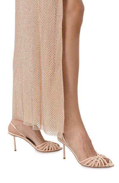 Босоножки embrace 80 LE SILLA бежевого цвета по цене 82350 руб., арт. 6609F080BXPPGSL, фото 2 Босоножки embrace 80 LE SILLA, арт. 6609F080BXPPGSL, фото 2