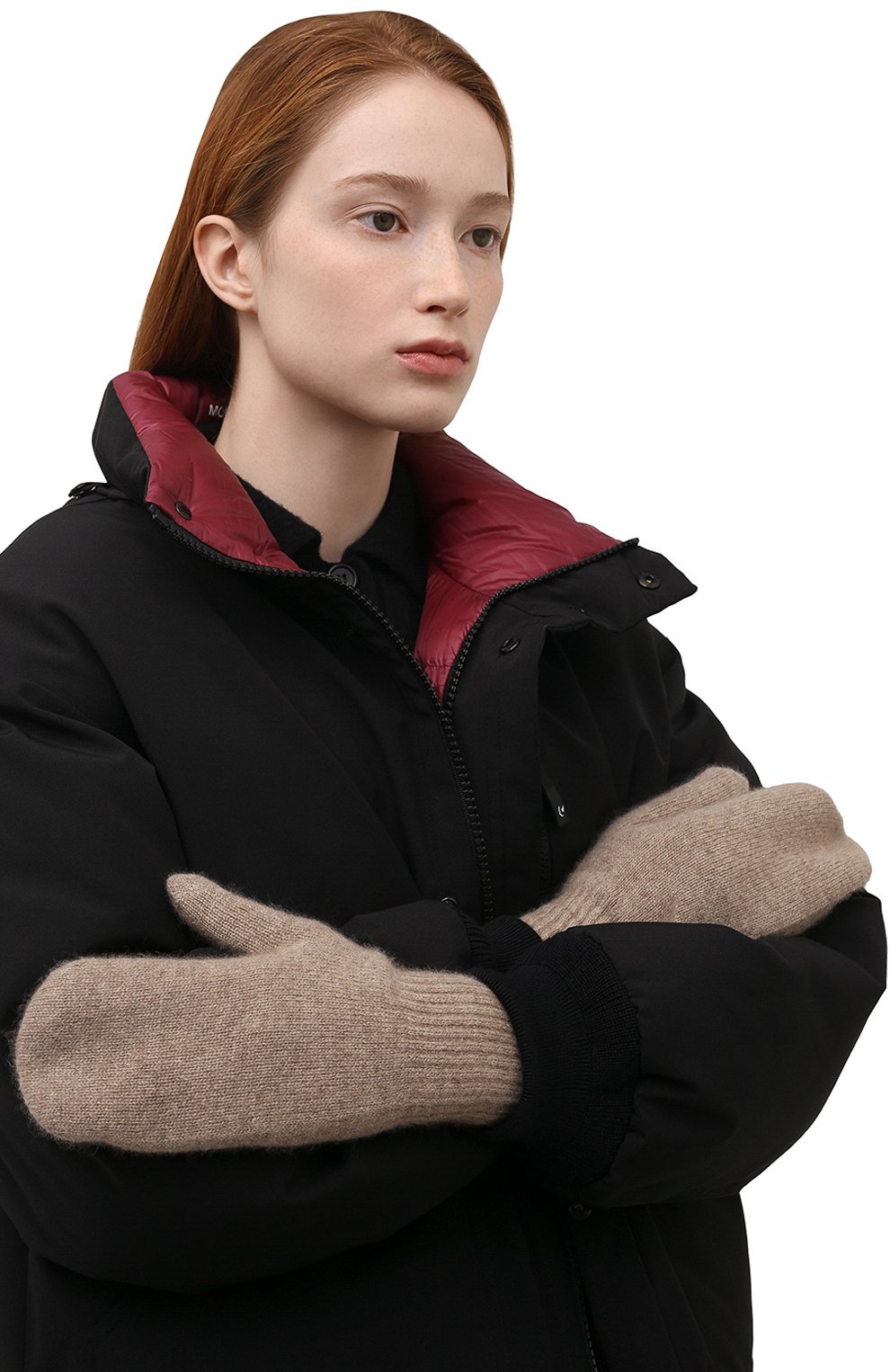 Кашемировые варежки TEGIN светло-бежевого цвета по цене 10350 руб., арт. 1641, фото 2 Кашемировые варежки TEGIN, арт. 1641, фото 2