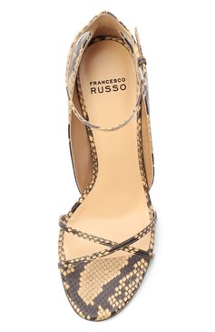Кожаные босоножки FRANCESCO RUSSO, арт. R1S949/SHINY WATERSNAKE/302, фото 4
