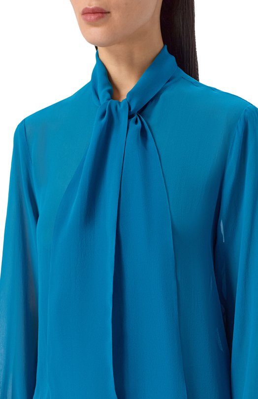 Шелковая блузка Nina Ricci 26PCT0001/SE1417 Синий  26PCT0001/SE1417 Фото 5