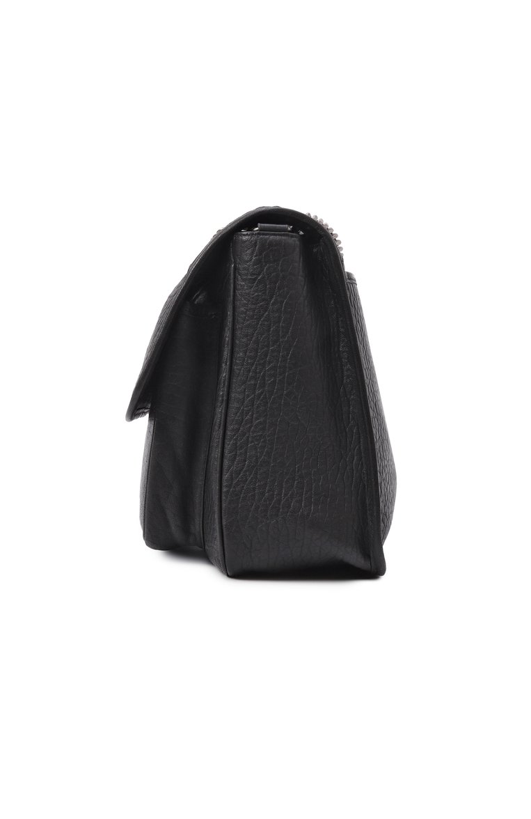 Женская сумка niki large SAINT LAURENT черного цвета, арт. 803777/AACIA | Фото 4 (Материал: Натура�льная кожа; Размер: large; Ремень/цепочка: На ремешке)