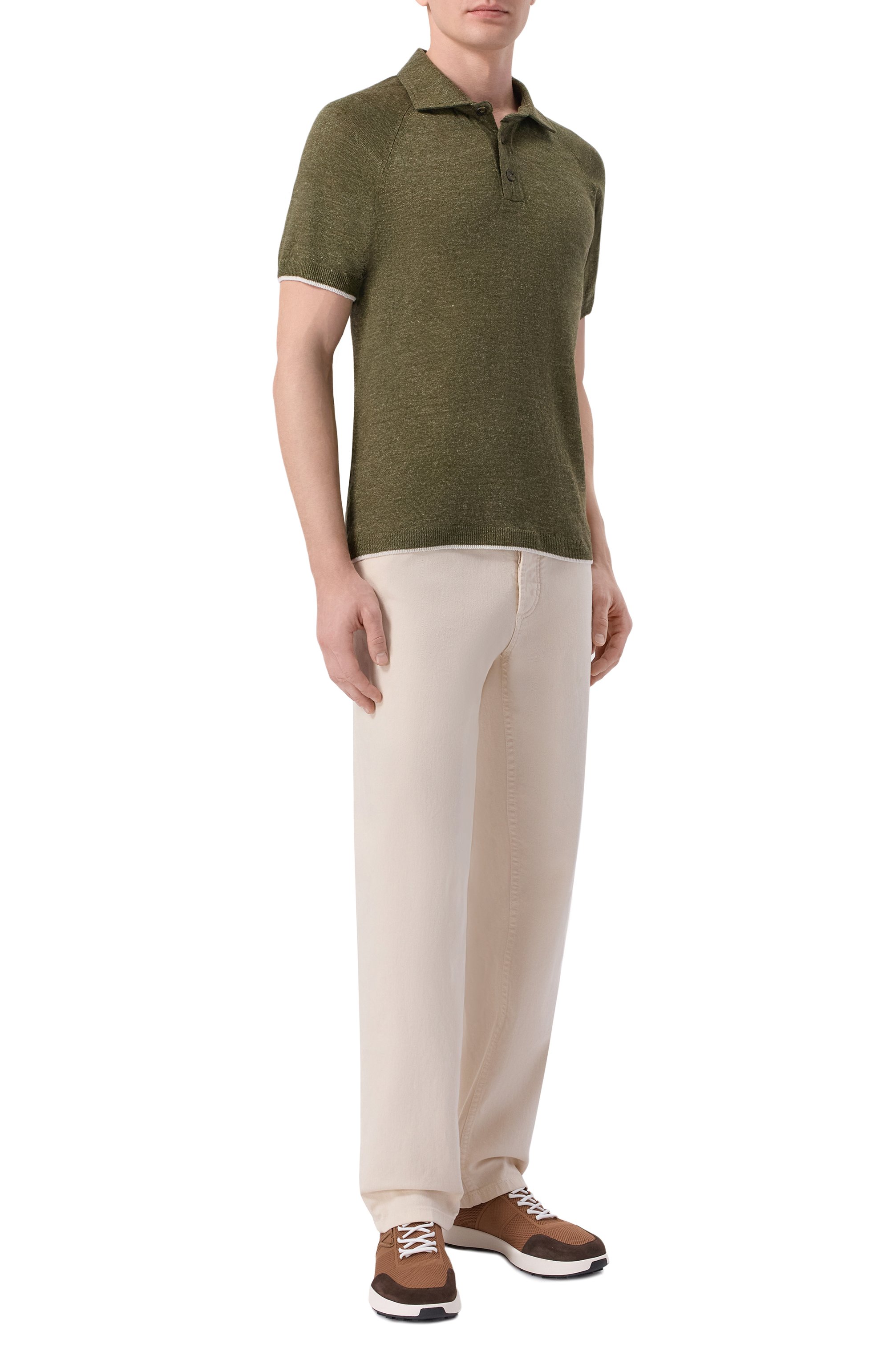 Льняное поло KITON, арт. UMK0982, фото 2