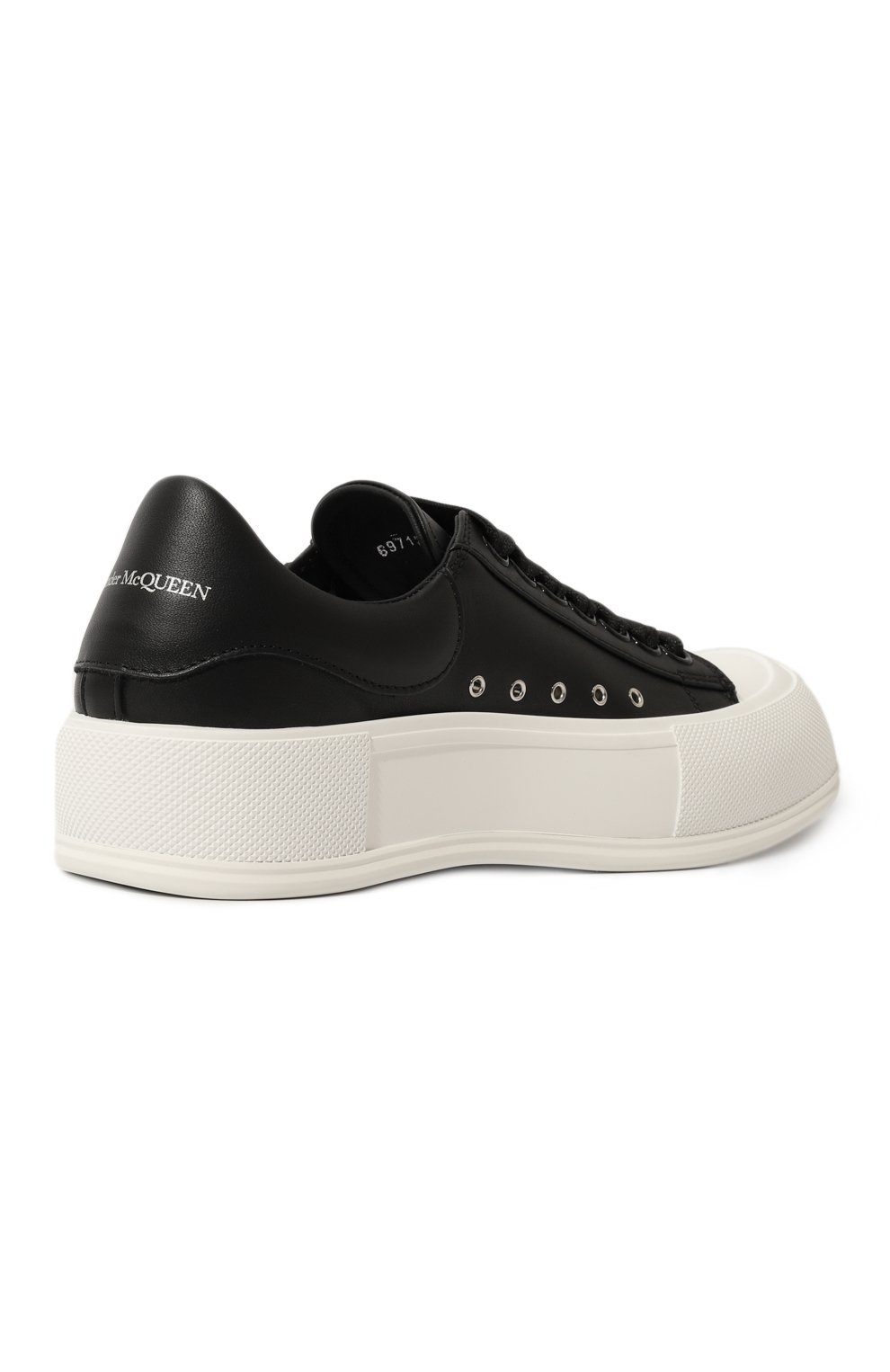 Кожаные кеды deck plimsoll ALEXANDER MCQUEEN, арт. 697121/WIAB6, фото 5