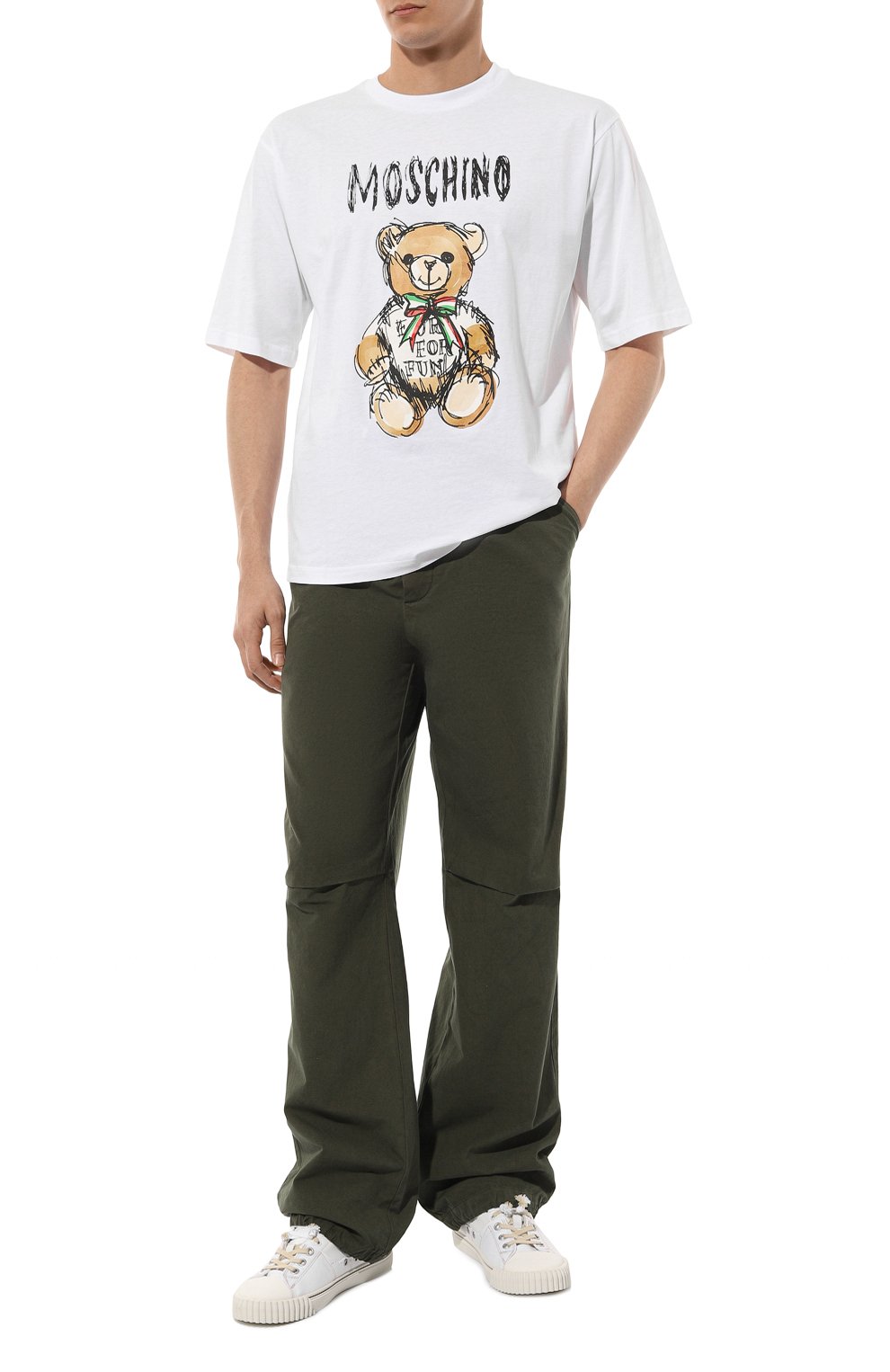 Хлопковая футболка MOSCHINO, арт. V0717/0241, фото 2