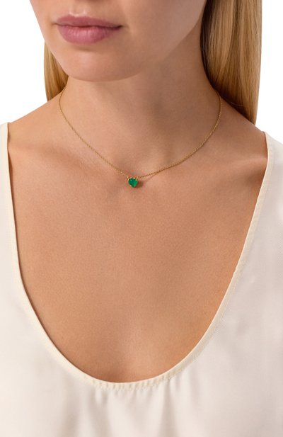 Кулон c агатом cartoon hearts MOONKA, арт. HRT-925YG-NK-AGT-GR, фото 2