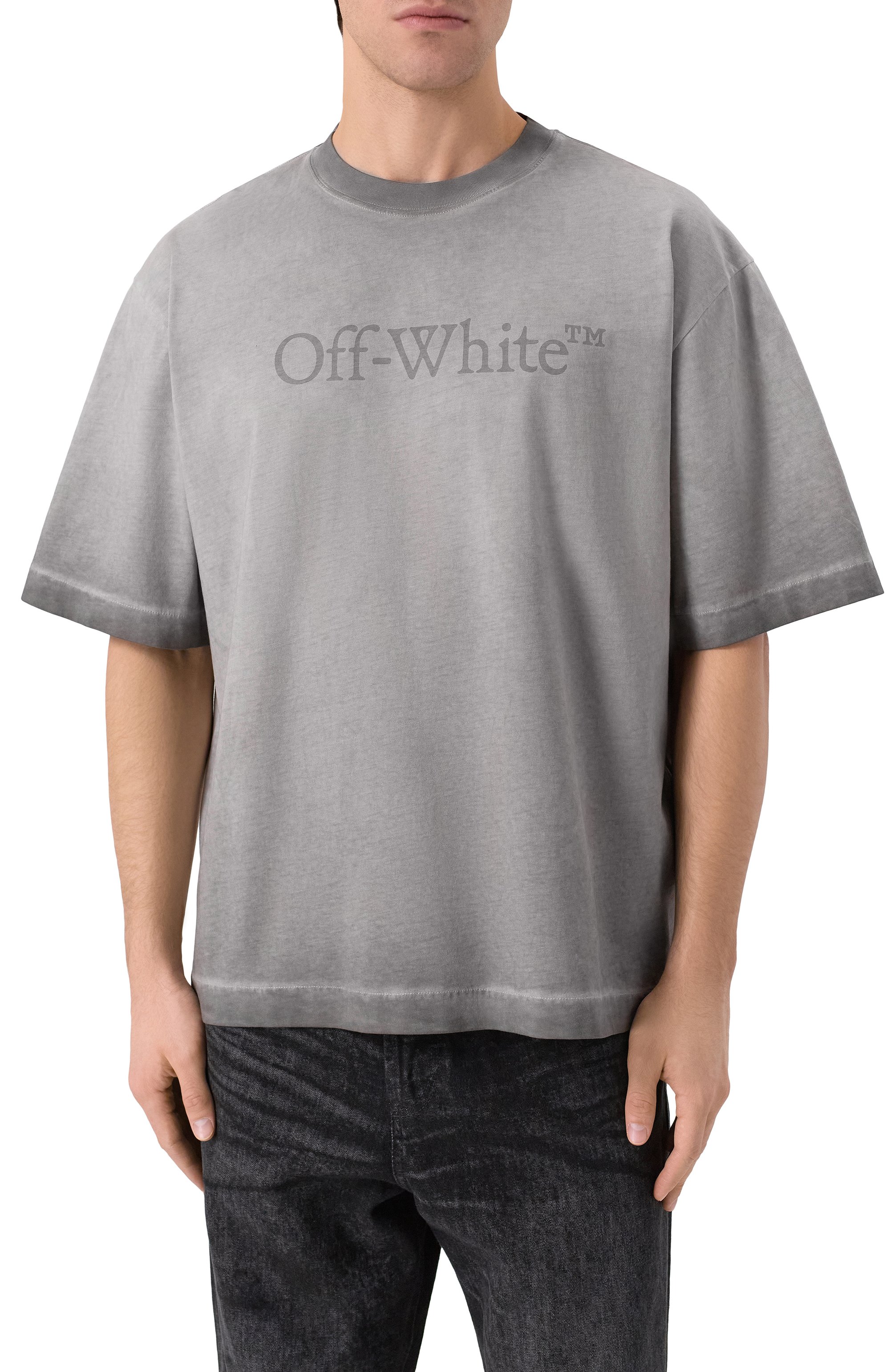 Хлопковая футболка OFF-WHITE, арт. 0MAA120F25JER00Q, фото 3