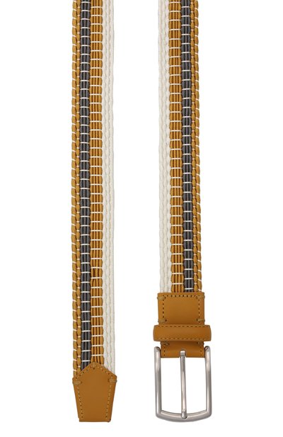 Ремень ZEGNA желтого цвета по цене 43900 руб., арт. BTRE3R/J1261C, фото 3 Ремень ZEGNA, арт. BTRE3R/J1261C, фото 3