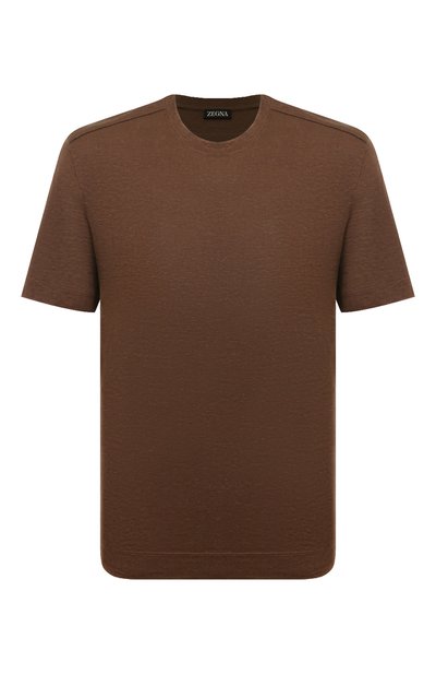 Мужская льняная футболка ZEGNA, арт. UD376A7/D783