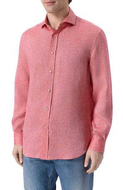 Льняная рубашка BRUNELLO CUCINELLI, арт. MM6840627, фото 3