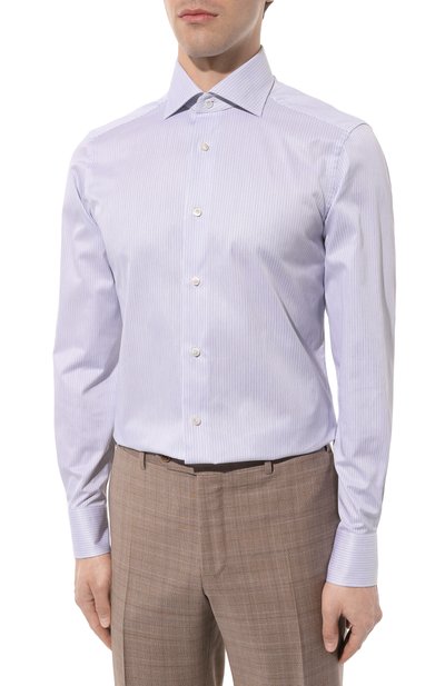 Хлопковая сорочка ZEGNA, арт. 701042A7/9MS0BA, фото 3