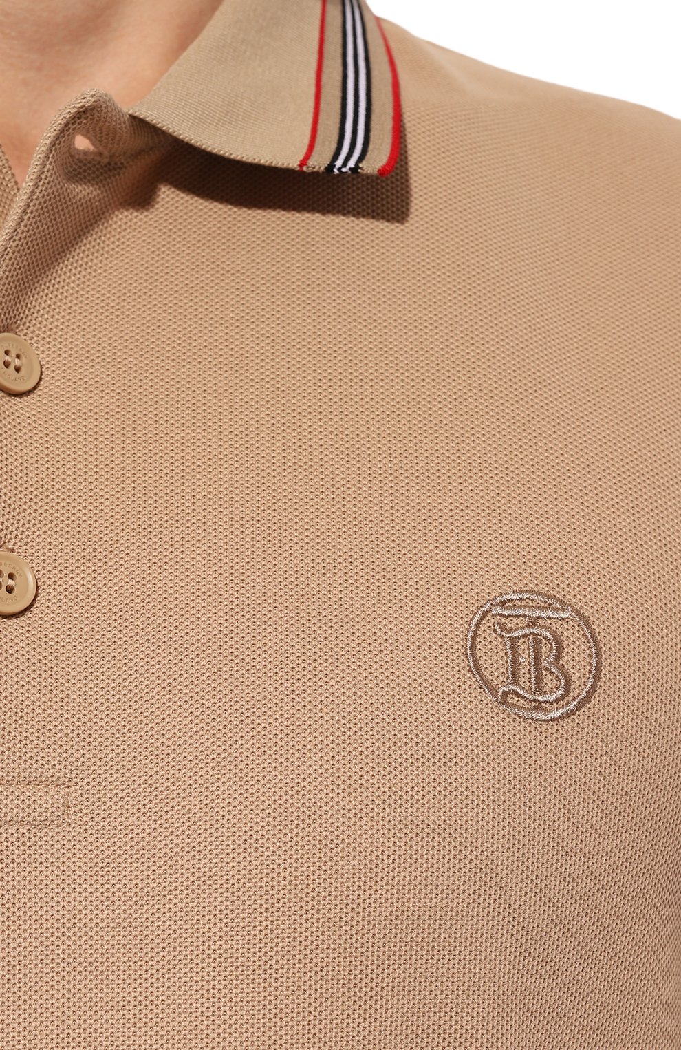 Хлопковое поло BURBERRY, арт. 8056223, фото 5