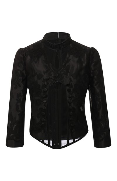 Женский жакет из смеси шелка и хлопка DOLCE & GABBANA, арт. F28NVT/FGMBI