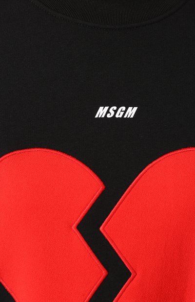 Хлопковое платье MSGM черного цвета по цене 29550 руб., арт. 2742MDA176 195799, фото 5 Хлопковое платье MSGM, арт. 2742MDA176 195799, фото 5