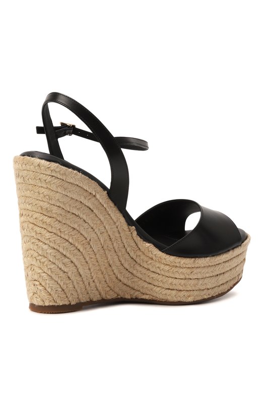 Кожаные босоножки Santoni WHZG71645ZNATYLC Чёрный  WHZG71645ZNATYLC Фото 5