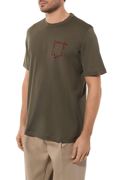 Хлопковая футболка KITON, арт. UK1163W23, фото 3