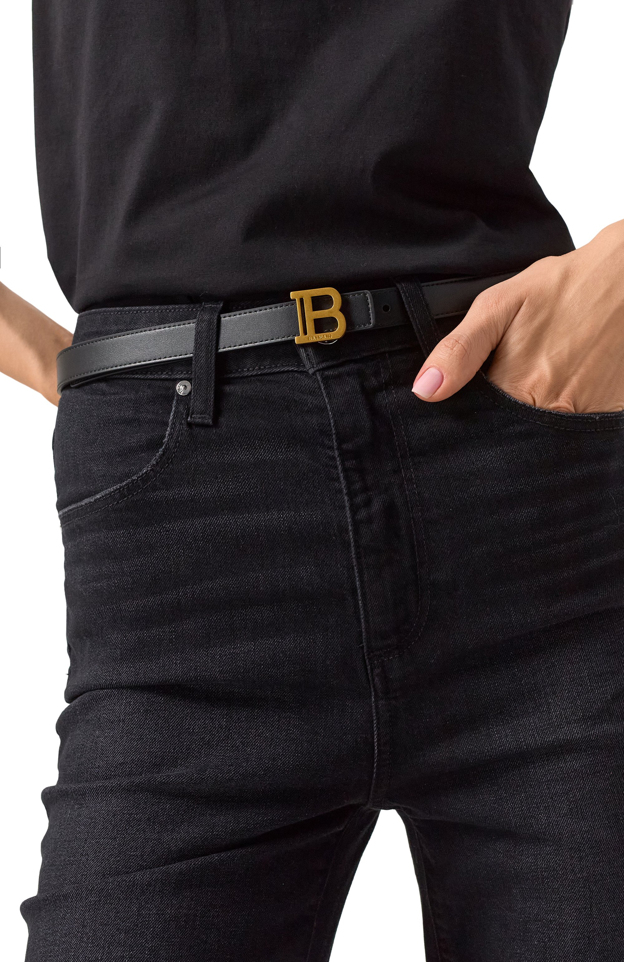 Кожаный ремень b-belt BALMAIN, арт. EN1WJ000/LVTL, фото 2