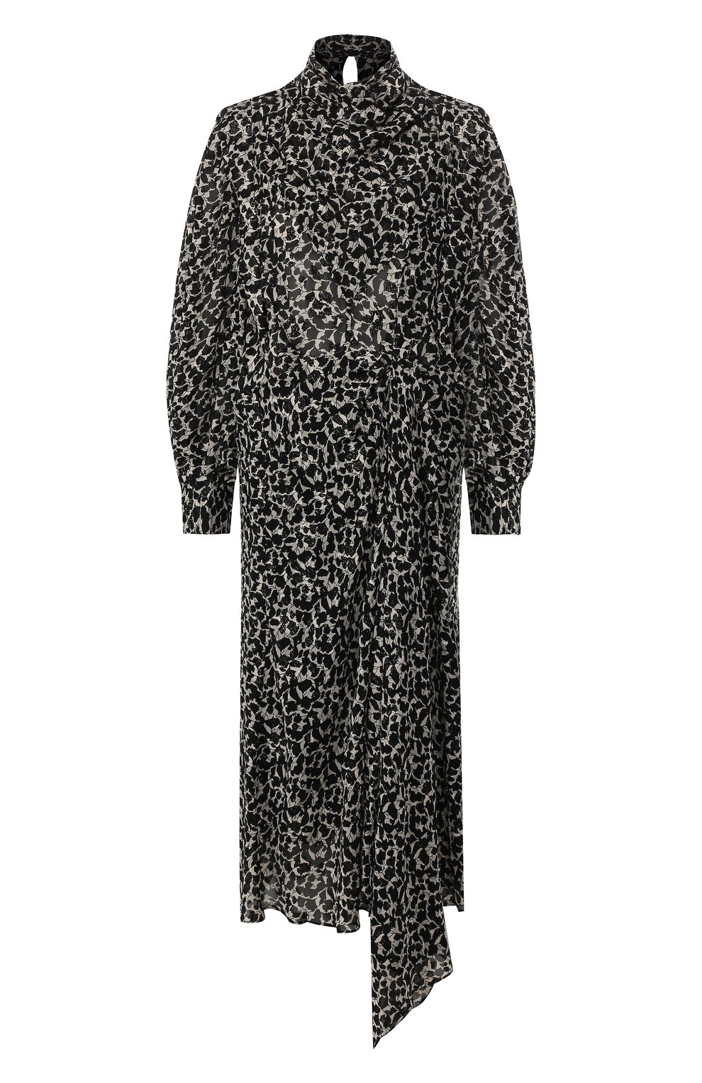 Платье из вискозы ISABEL MARANT черно-белого цвета по цене 140500 руб., арт. R01580-19H032I/JULINEA, фото 1 Платье из вискозы ISABEL MARANT, арт. R01580-19H032I/JULINEA, фото 1