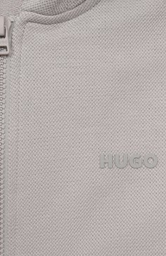 Детский толстовка HUGO светло-серого цвета, арт. G00360 | Фото 3 (Рукава: Длинные; Материал внешний: Хлопок, Синтетический материал; Материал подклада: Хлопок; Мальчики Кросс-КТ: Толстовка-одежда, Толстовка-спорт; Ростовка одежда: 13 - 15 лет | 158 см, 12 лет | 152 см, 16 лет | 164 см, 7 лет | 122 см, 9 лет | 134 см)
