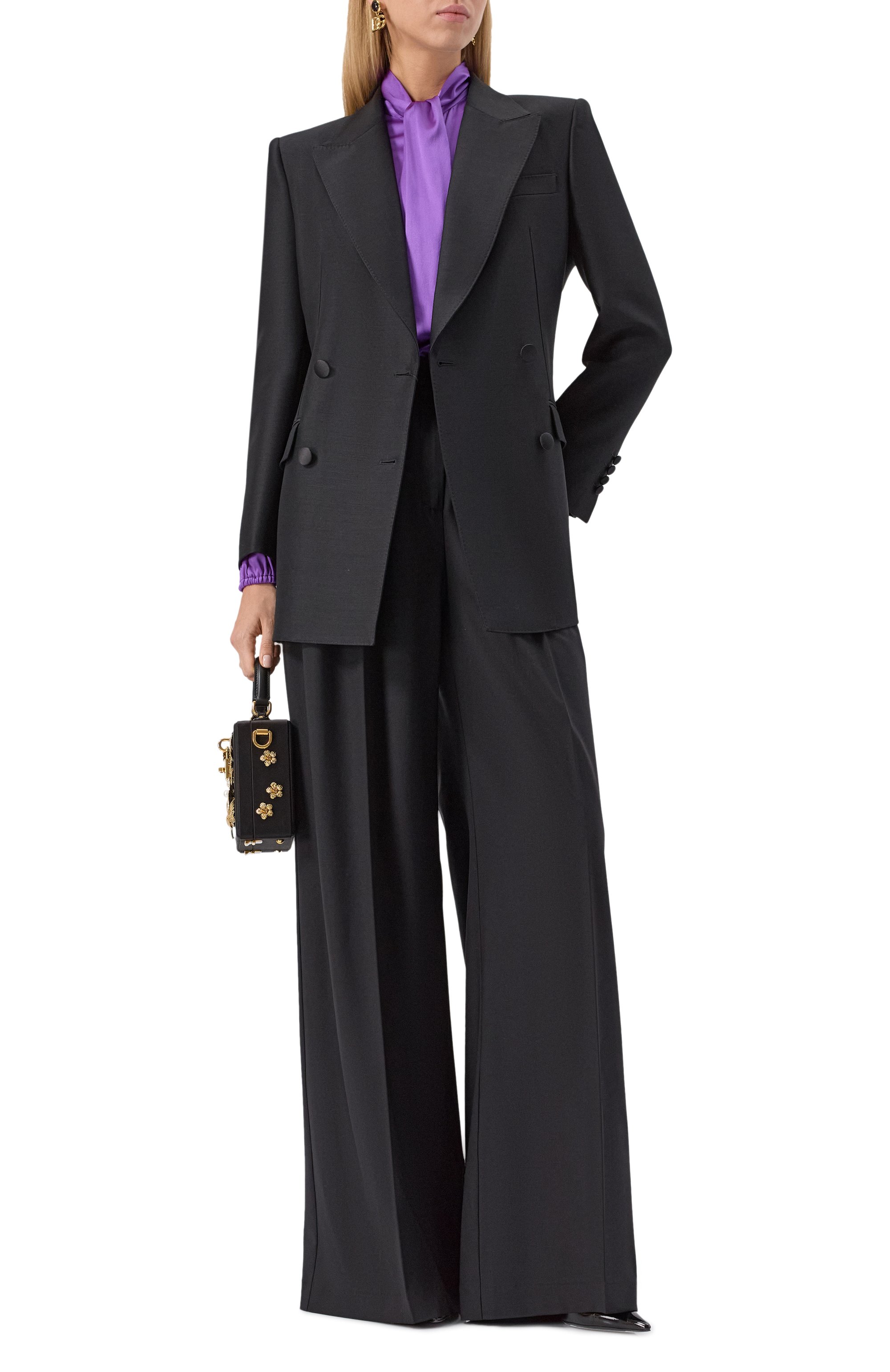 Жакет из шерсти и шелка DOLCE & GABBANA, арт. F29N7T/FU3R1, фото 2