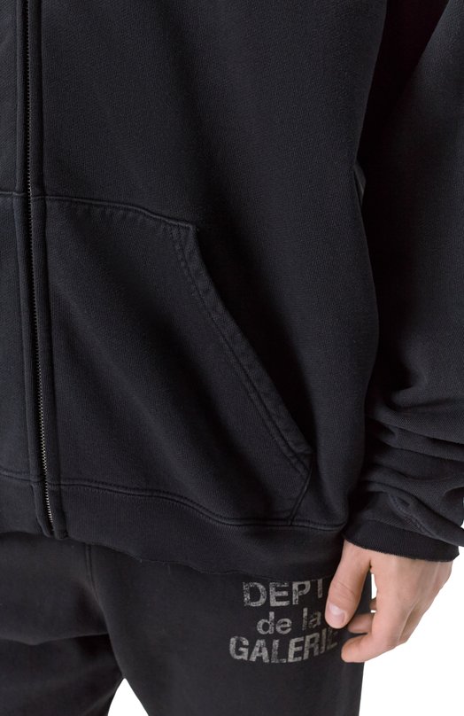 Хлопковая толстовка Gallery Dept. FZ-50047 Чёрный  FZ-50047 Фото 5