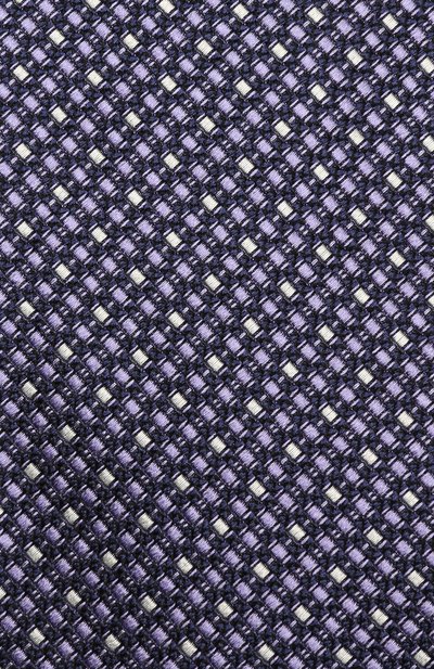 Шелковый галстук с узором ZEGNA фиолетового цвета по цене 21400 руб., арт. Z9D821XW, фото 3 Шелковый галстук с узором ZEGNA, арт. Z9D821XW, фото 3