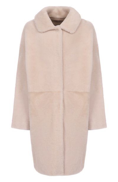 Женская двусторонняя дубленка из овчины MANZONI24, арт. 25M770R-S21/48-50