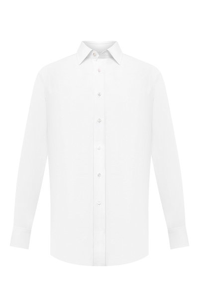 Мужская сорочка из хлопка и льна BRIONI, арт. RCA20L/P708Y