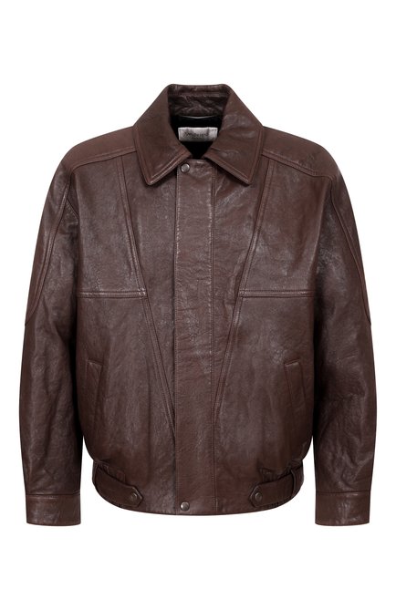 Мужской кожаный бомбер SAINT LAURENT, арт. 858456/YCNF2