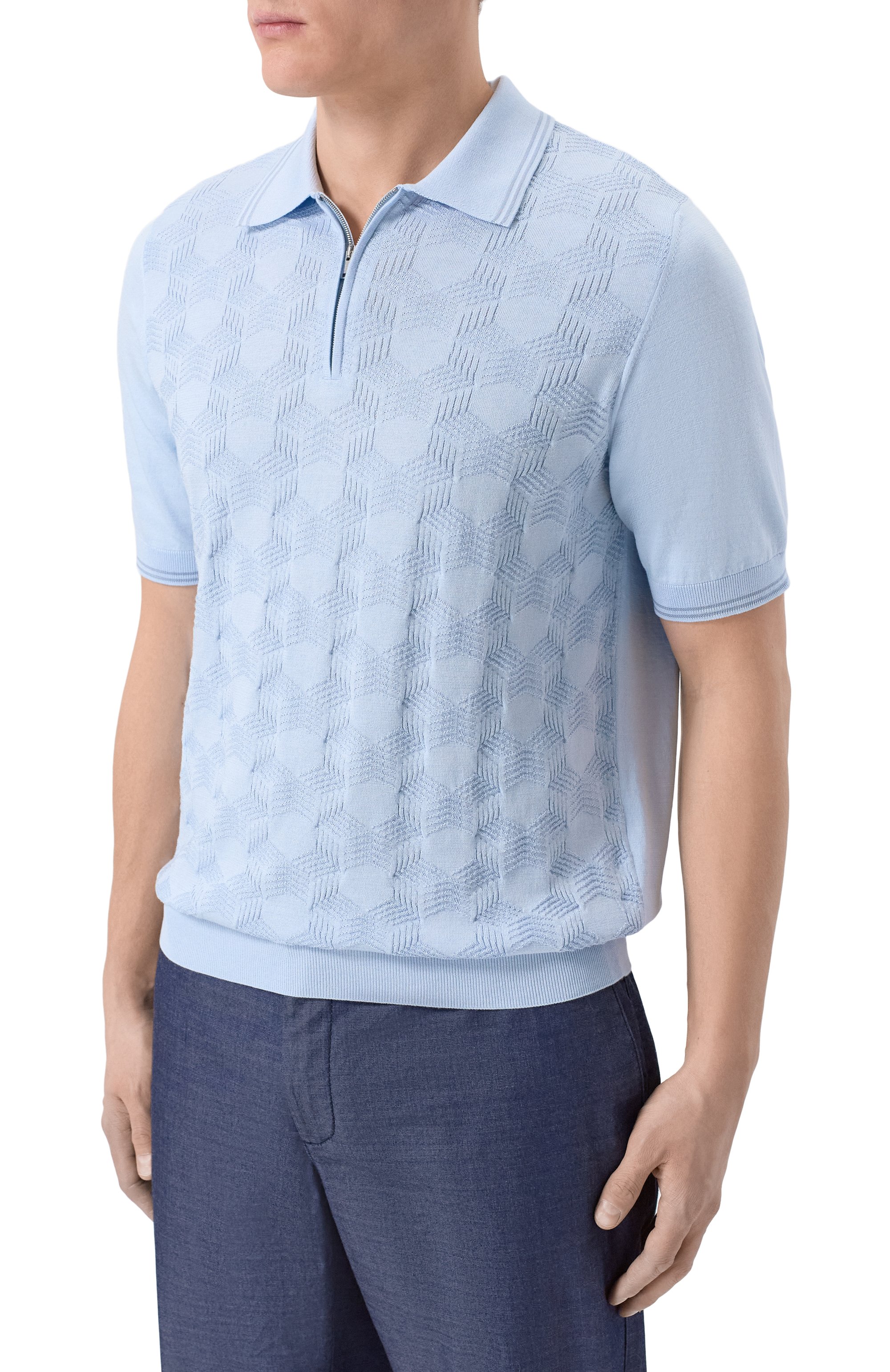 Поло из шелка и хлопка MVST, арт. M26.CSM.K426, фото 3