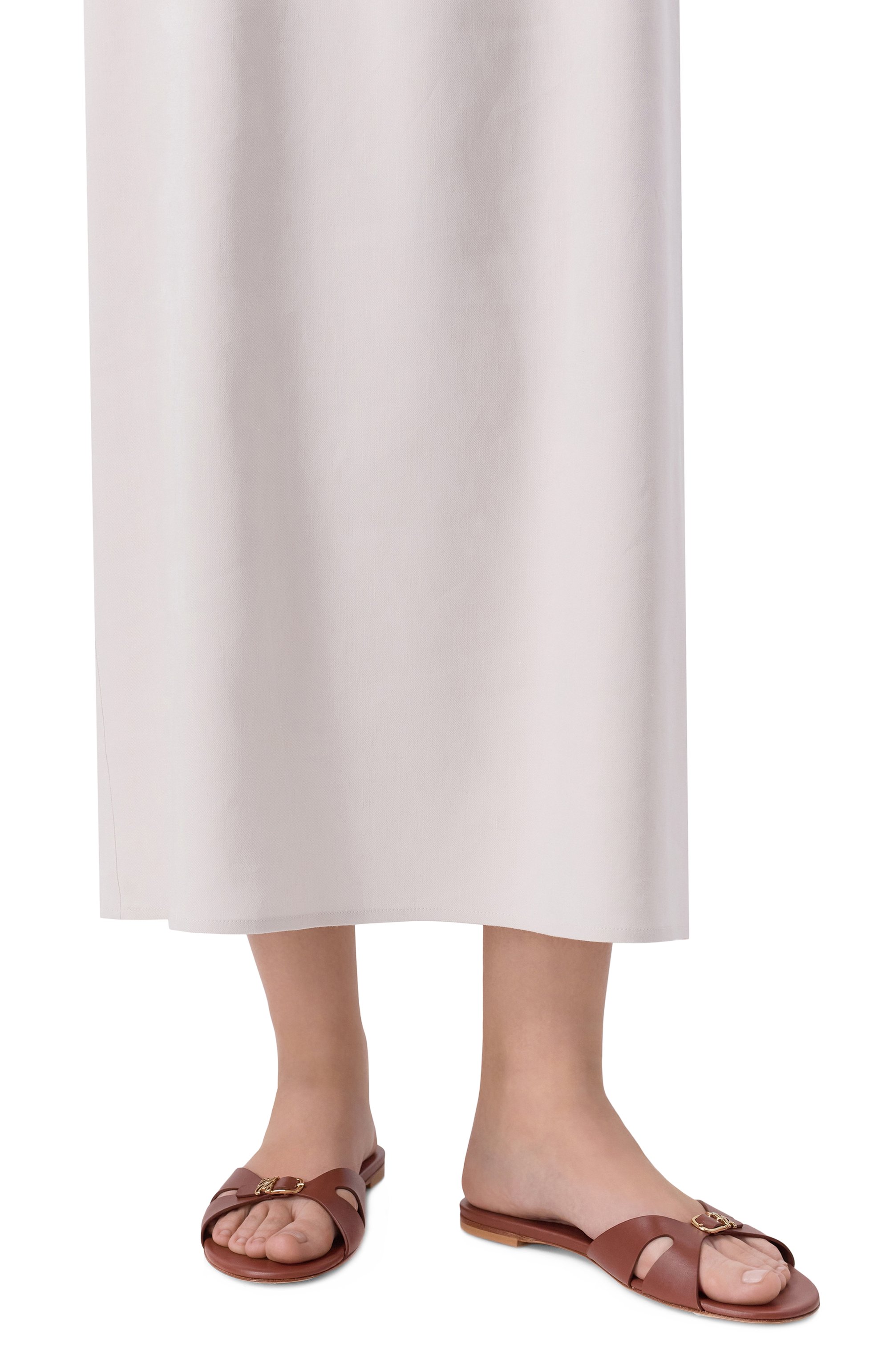 Кожаные шлепанцы jane CASADEI, арт. 1M564B0101/C2124, фото 2