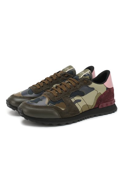 Комбинированные кроссовки rockrunner camouflage VALENTINO, арт. RY2S0723/TCC, фото 1