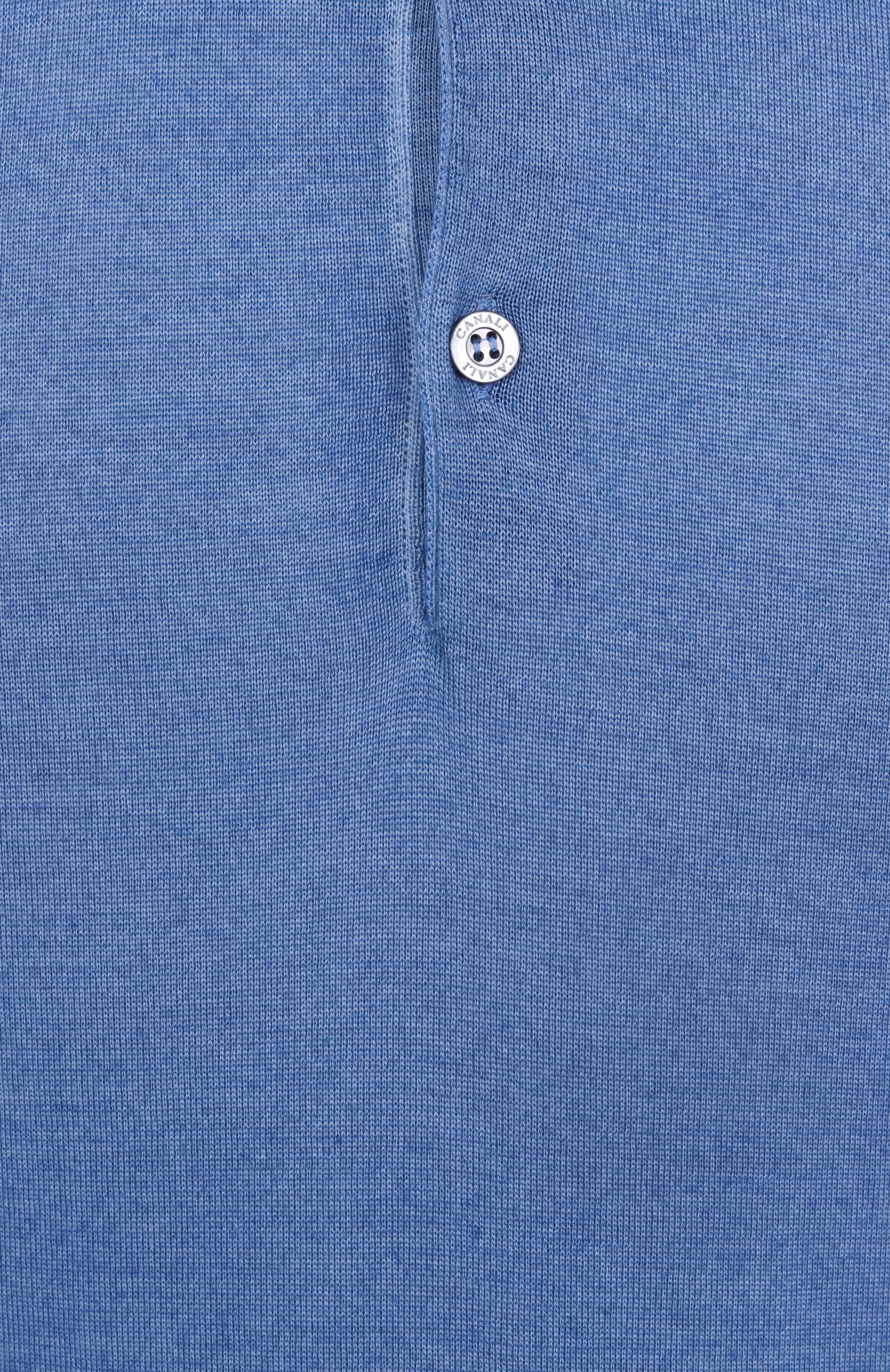 Поло из шерсти и шелка CANALI, арт. C0479B/MX01165, фото 6