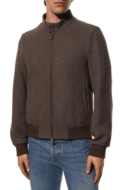 Бомбер из шерсти и кашемира CANALI, арт. 040753/SG02533, фото 3