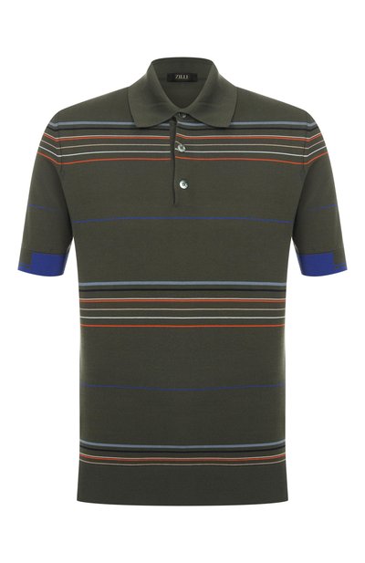 Мужская поло из хлопка и шелка ZILLI, арт. KBP002M0142VMUL00/62