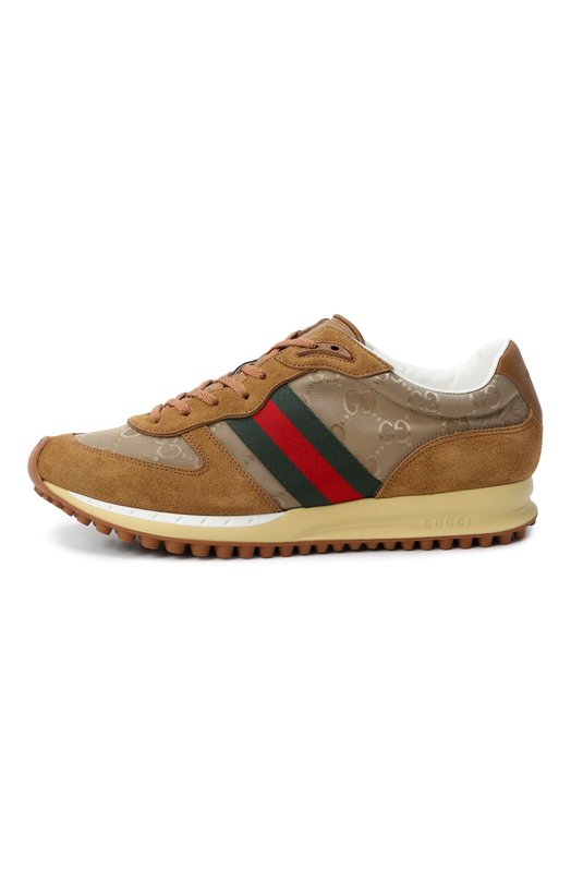 Комбинированные кроссовки Re-Motion Gucci 832461/AAEW3 Коричневый  832461/AAEW3 Фото 4
