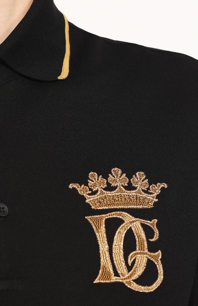 Хлопковое поло DOLCE & GABBANA, арт. G8LB0Z/G7WDB, фото 5