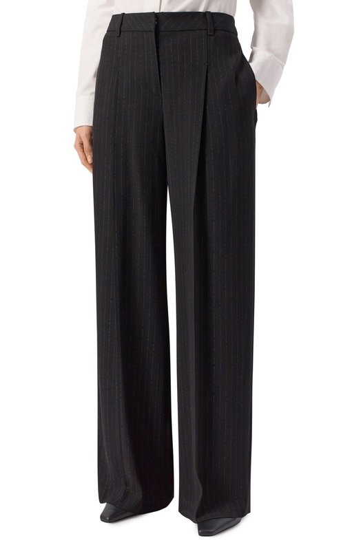 Брюки из вискозы BOSS 50554101 Чёрный  50554101 Фото 3