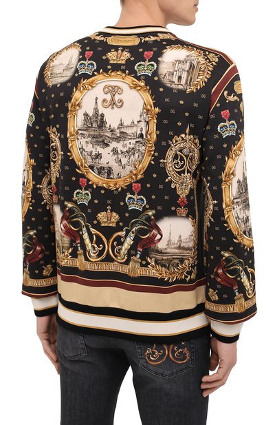 Хлопковый свитшот DOLCE & GABBANA, арт. I9493M/HI7E8, фото 4